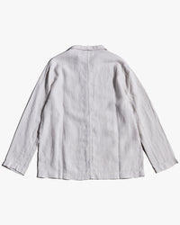 Merz b. Schwanen JKT05LI Workers Linen Jacket - Light Stone