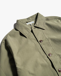 Merz b. Schwanen JKT08SC Cropped Workers Jacket - Army | Merz b. Schwanen Jackets & Coats | Jeanstore