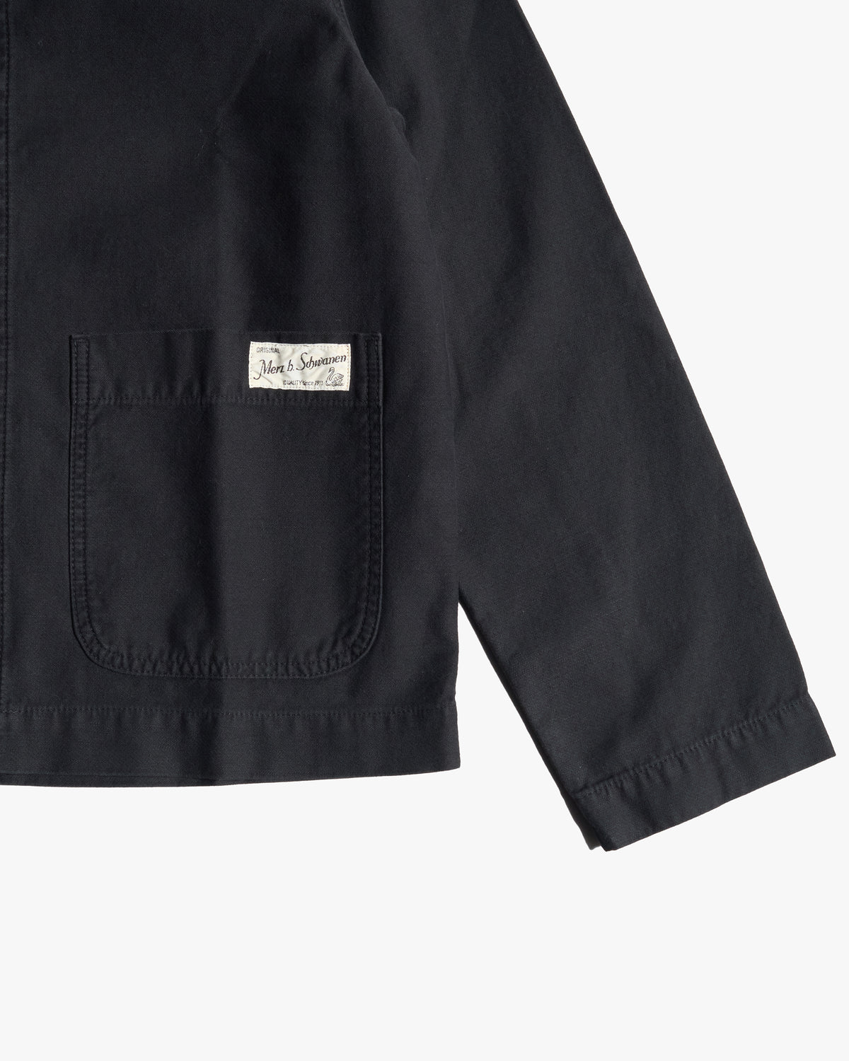 Merz b. Schwanen JKT08SC Cropped Workers Jacket - Storm Black | Merz b. Schwanen Jackets & Coats | Jeanstore