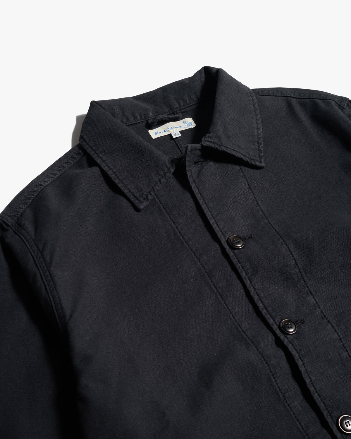 Merz b. Schwanen JKT08SC Cropped Workers Jacket - Storm Black | Merz b. Schwanen Jackets & Coats | Jeanstore