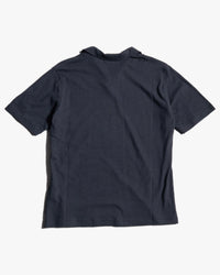 Merz b. Schwanen LINEN02 Relaxed Linen-Cotton Polo Shirt - Deep Black | Merz b. Schwanen Polo Shirts | JEANSTORE