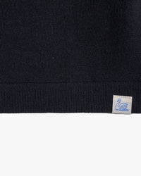 Merz b. Schwanen MERINOTEE01 Knitted Merino Wool Tee - Deep Black