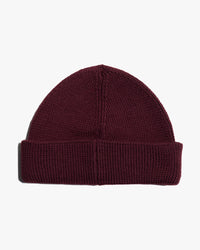 Merz b. Schwanen Good Basics MWBN05 Merino Wool Watch Cap - Burgundy | Merz b. Schwanen Hats | Jeanstore