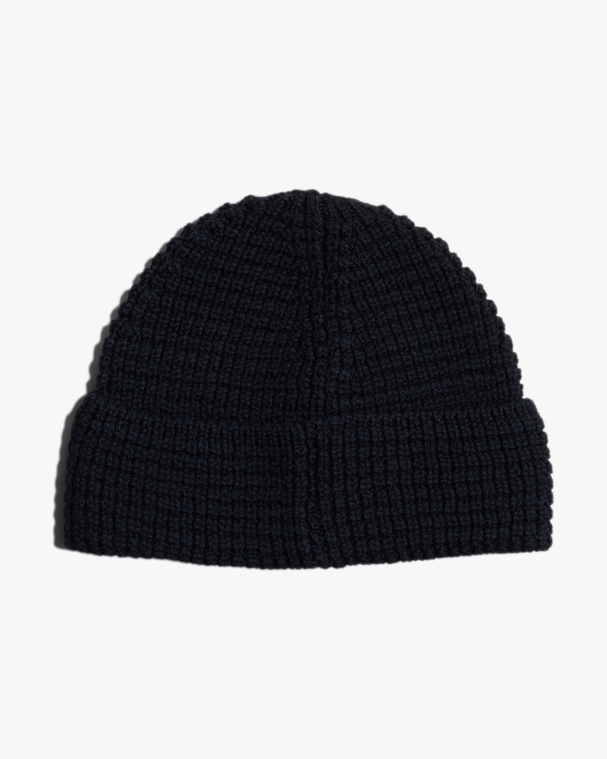 Merz b. Schwanen Good Basics MWBN06 Merino Wool Waffle Beanie - Deep Black | Merz b. Schwanen Hats | JEANSTORE