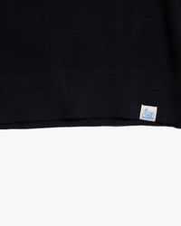 Merz b. Schwanen Good Basics MWZP04 Merino Wool Half Zip Pullover - Deep Black