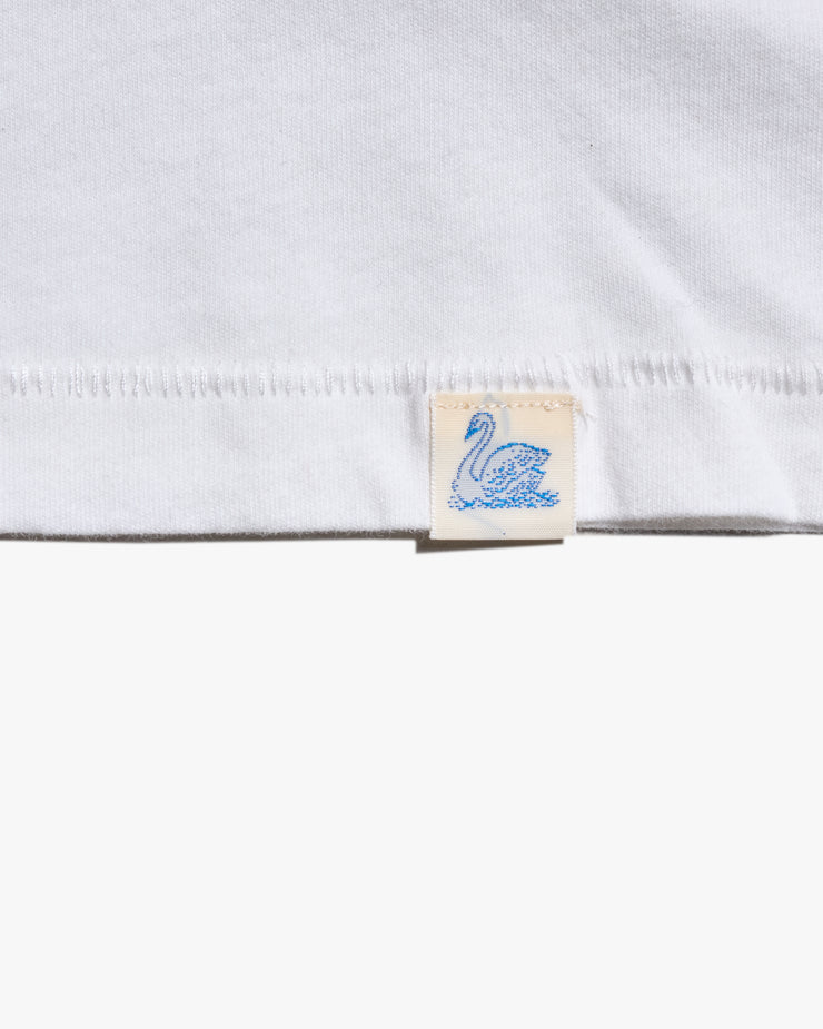 Merz b. Schwanen Good Basics PIMATEE01 4.1oz Soft Pima Cotton Relaxed Tee - White