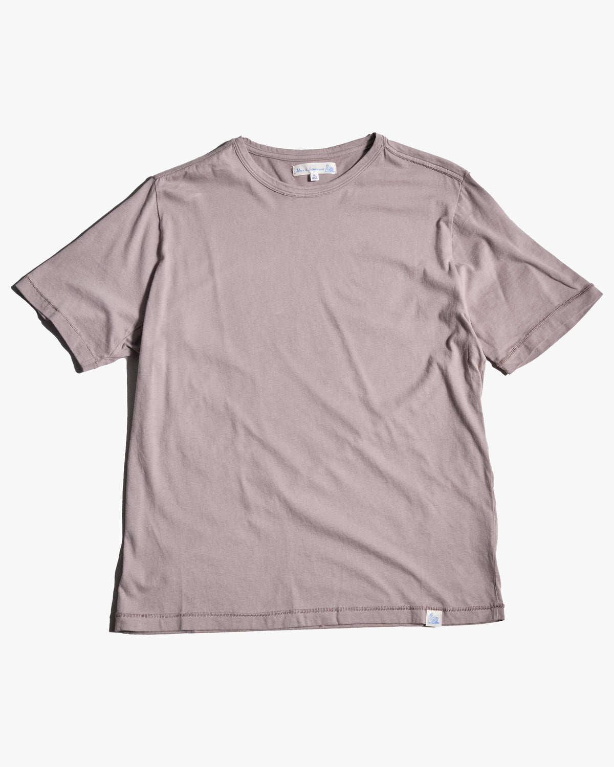 Merz b. Schwanen PIMATEE01 4.1oz Soft Pima Cotton Relaxed Tee - Faded Grain | Merz b. Schwanen T Shirts | JEANSTORE