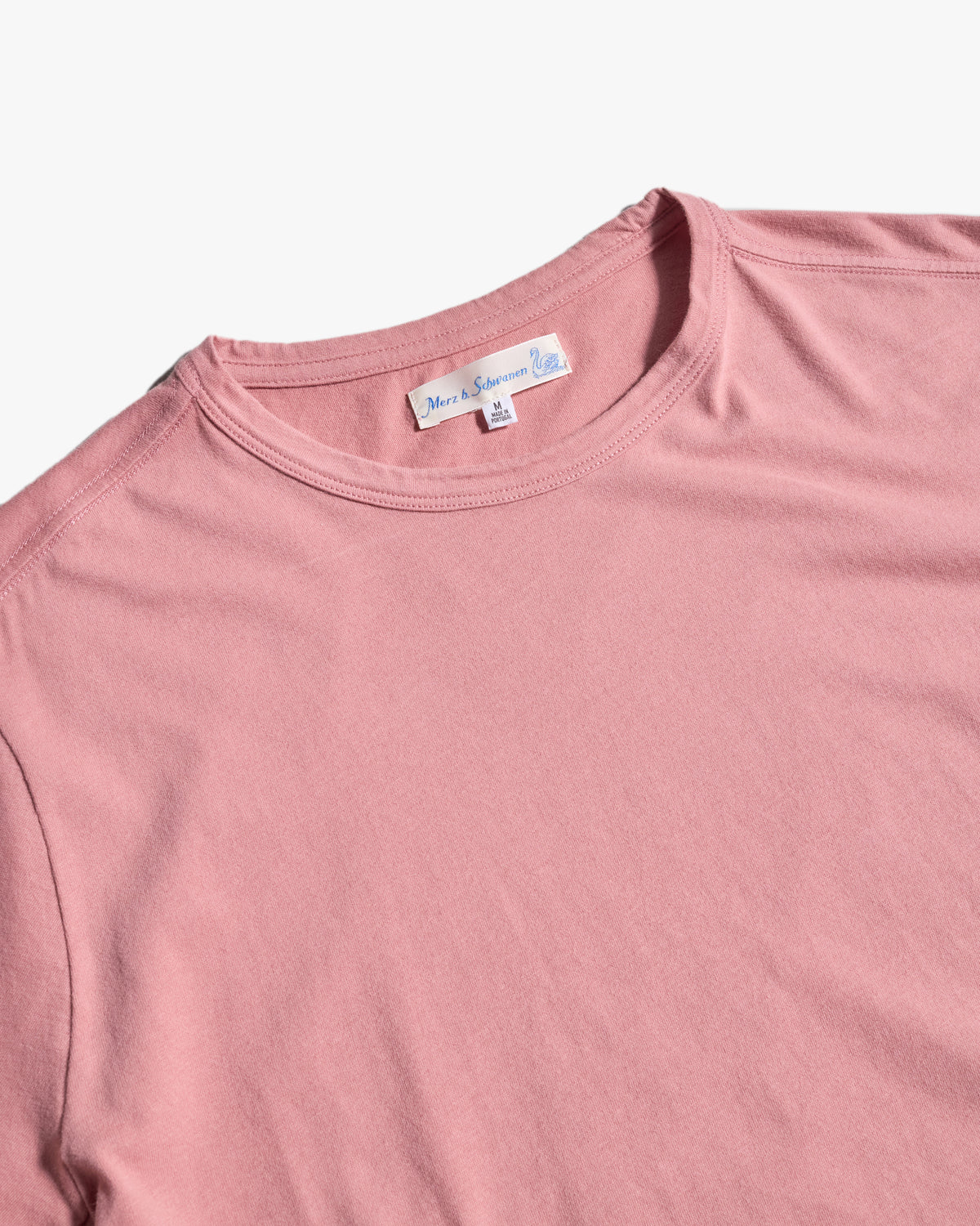 Merz b. Schwanen PIMATEE01 4.1oz Soft Pima Cotton Relaxed Tee - Rosewood
