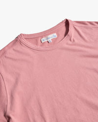 Merz b. Schwanen PIMATEE01 4.1oz Soft Pima Cotton Relaxed Tee - Rosewood