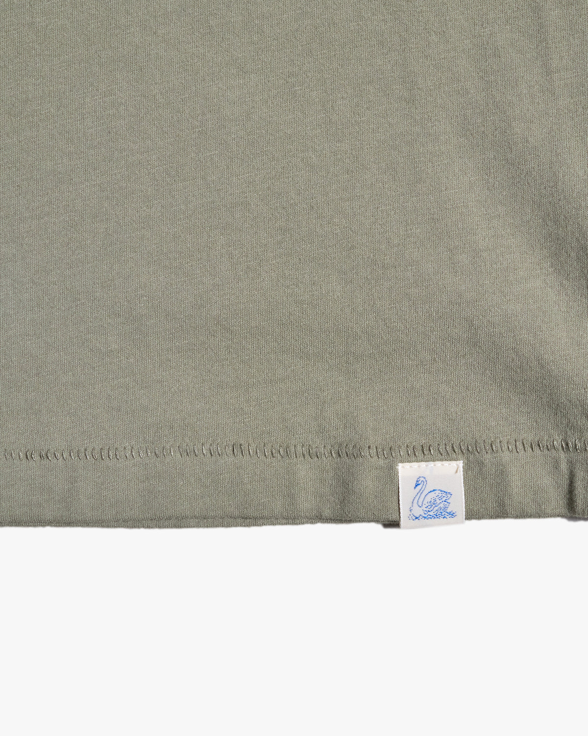 Merz b. Schwanen PIMATEE01 4.1oz Soft Pima Cotton Relaxed Tee - Light Army