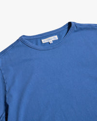 Merz b. Schwanen PIMATEE01 4.1oz Soft Pima Cotton Relaxed Tee - Indigo Mid Wash