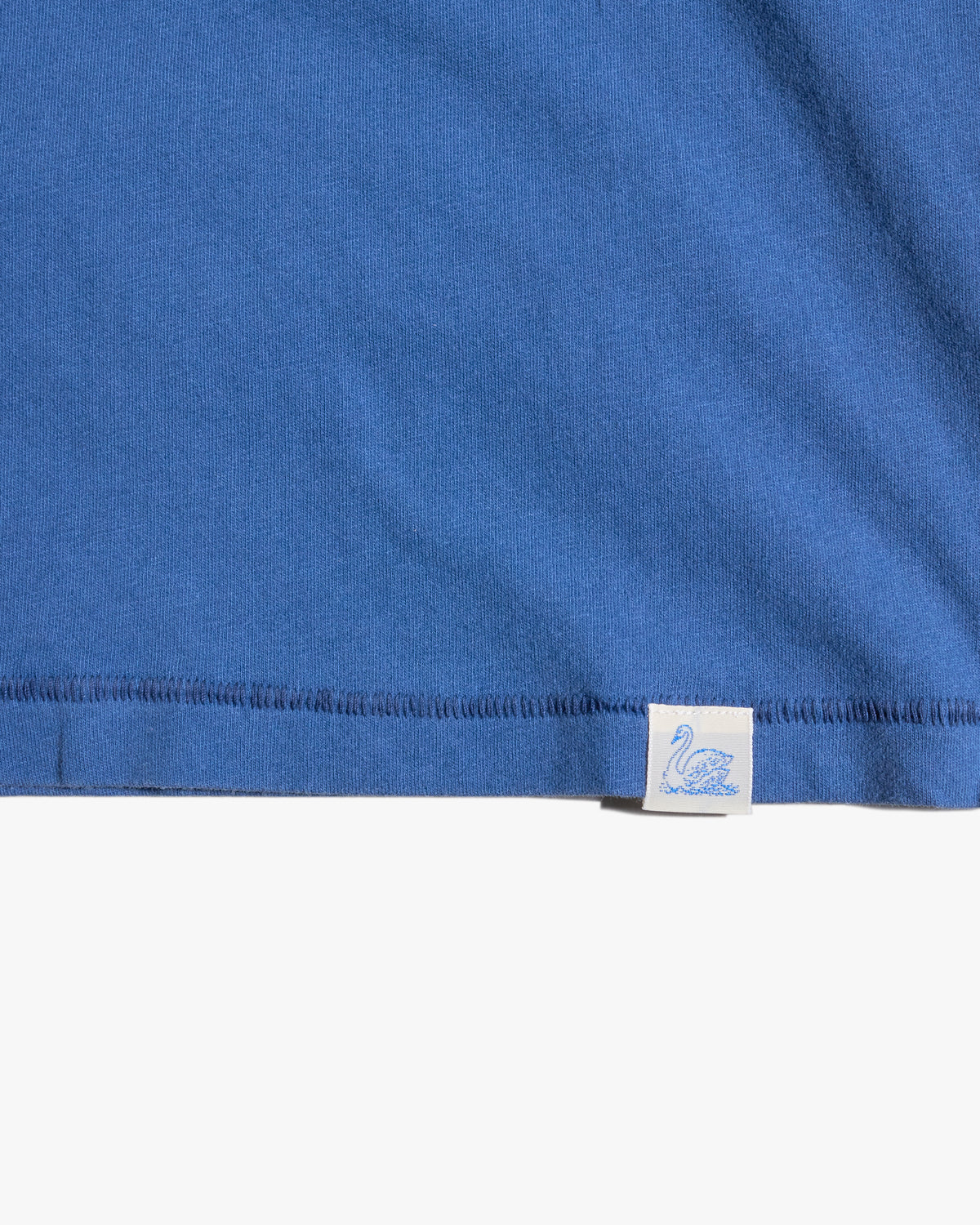 Merz b. Schwanen PIMATEE01 4.1oz Soft Pima Cotton Relaxed Tee - Indigo Mid Wash