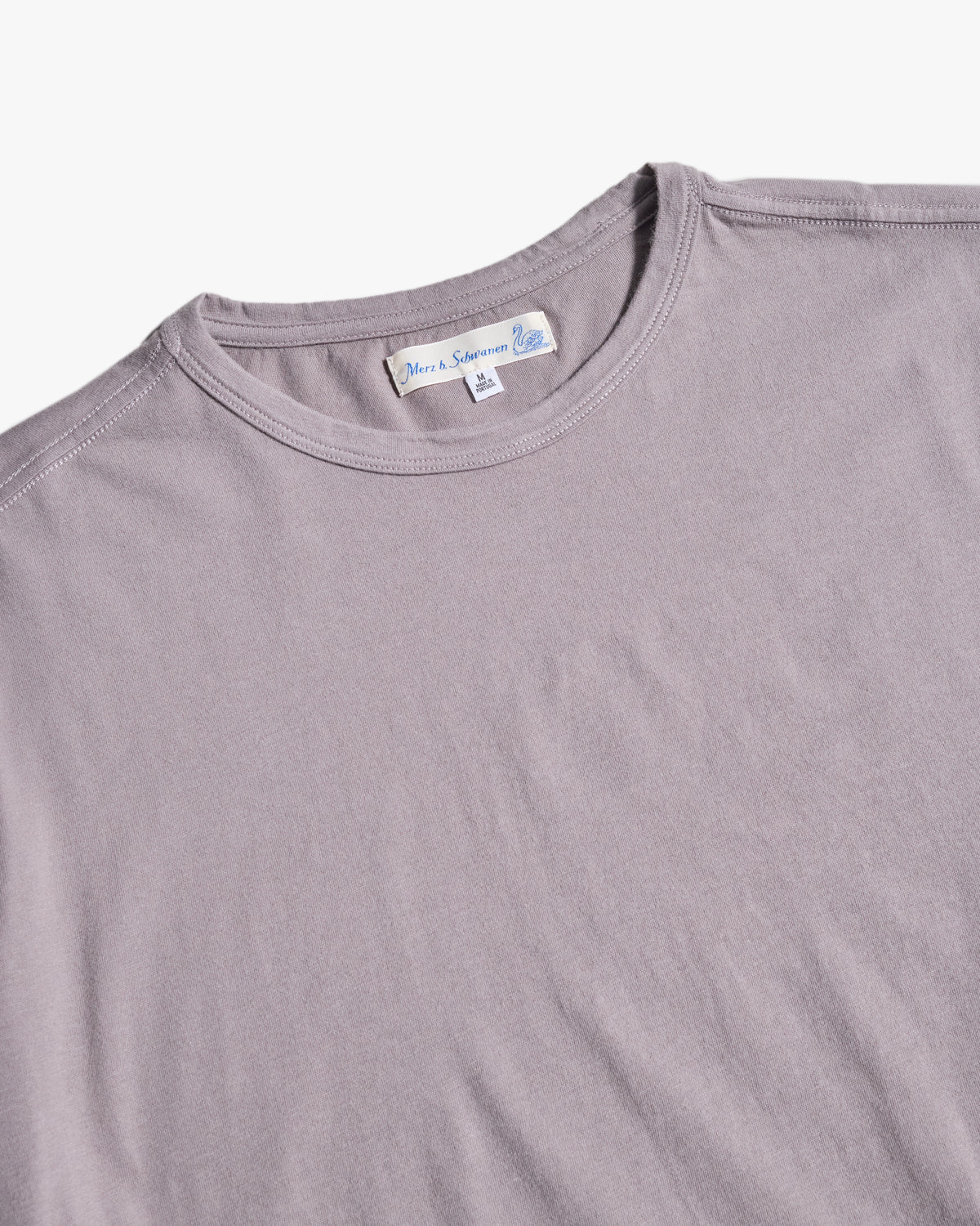 Merz b. Schwanen PIMATEE01 4.1oz Soft Pima Cotton Relaxed Tee - Basalt