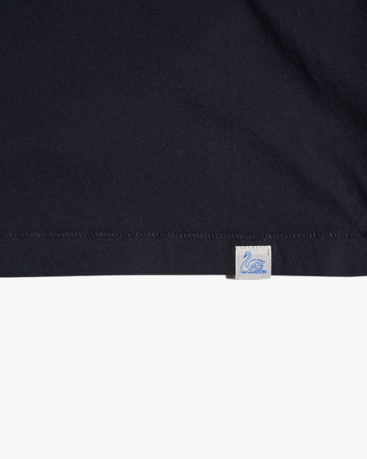 Merz b. Schwanen PIMATEE01V 4.1oz Soft Pima Cotton Relaxed V-Neck Tee - Deep Black
