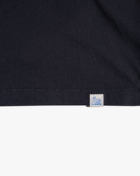 Merz b. Schwanen PIMATEE01V 4.1oz Soft Pima Cotton Relaxed V-Neck Tee - Deep Black