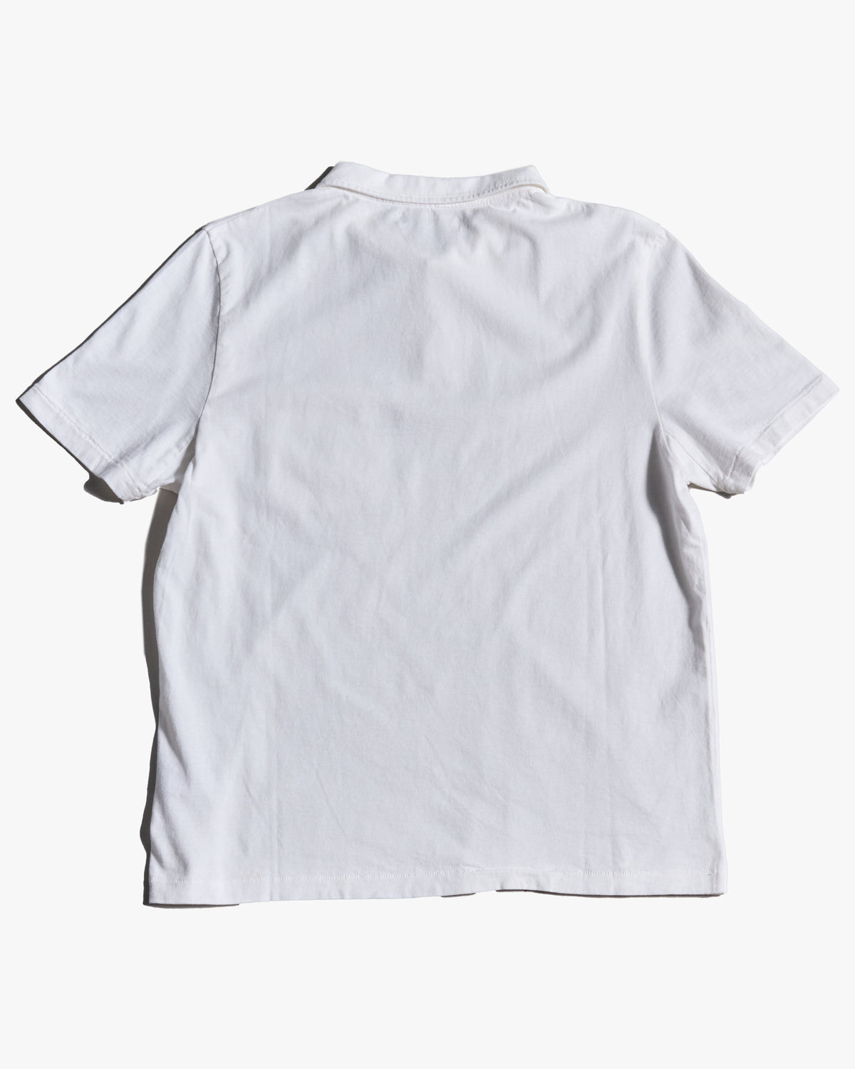 Merz b. Schwanen POLO01 Cotton Jersey S/S Polo Shirt - White