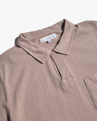 Merz b. Schwanen POLO01 Cotton Jersey S/S Polo Shirt - Faded Grain | Merz b. Schwanen Polo Shirts | JEANSTORE