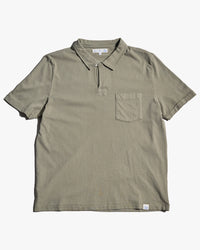 Merz b. Schwanen POLO01 Cotton Jersey S/S Polo Shirt - Light Army | Merz b. Schwanen Polo Shirts | JEANSTORE