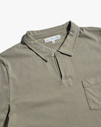 Merz b. Schwanen POLO01 Cotton Jersey S/S Polo Shirt - Light Army | Merz b. Schwanen Polo Shirts | JEANSTORE