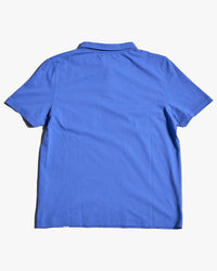 Merz b. Schwanen POLO01 Cotton Jersey S/S Polo Shirt - Vintage Blue | Merz b. Schwanen Polo Shirts | JEANSTORE