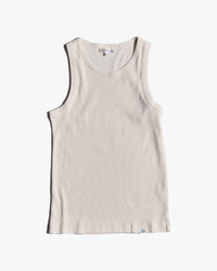 Merz b. Schwanen RIBTANK01 7.2oz Ribbed Tank Top - Nature | Merz b. Schwanen T Shirts | JEANSTORE