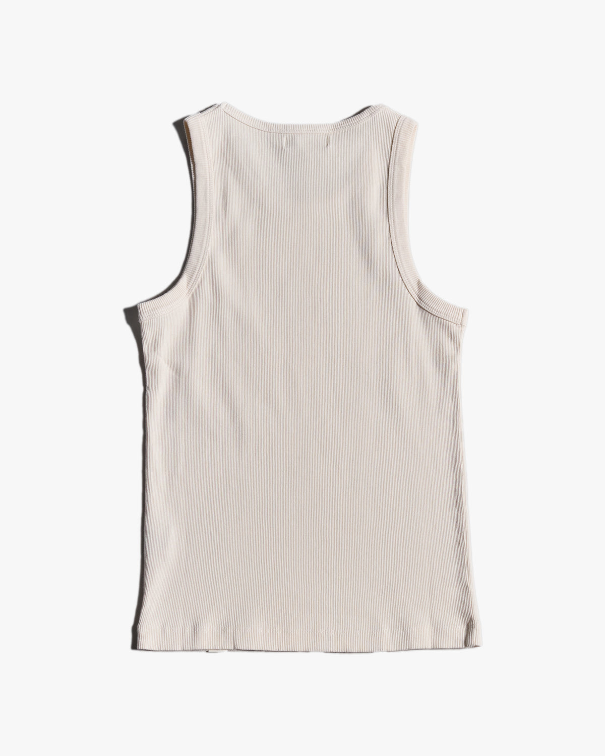 Merz b. Schwanen RIBTANK01 7.2oz Ribbed Tank Top - Nature | Merz b. Schwanen T Shirts | JEANSTORE