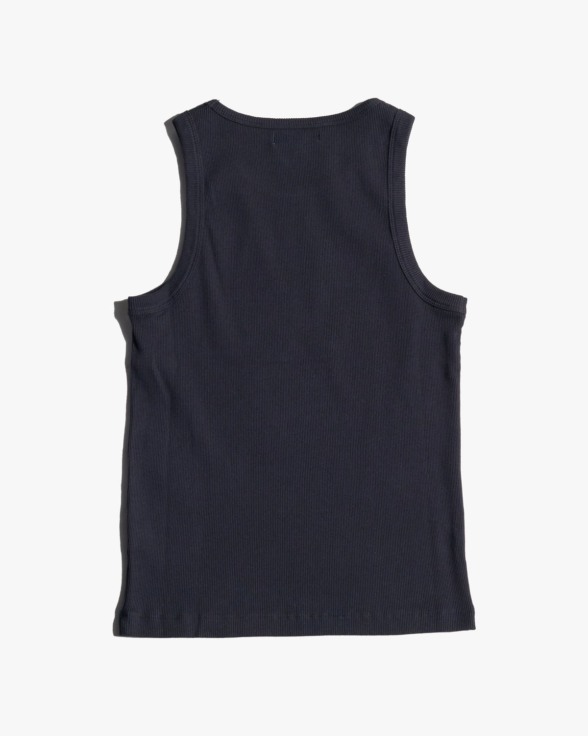 Merz b. Schwanen RIBTANK01 7.2oz Ribbed Tank Top - Deep Black | Merz b. Schwanen T Shirts | JEANSTORE