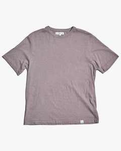 Merz b. Schwanen Good Basics SCT04 4.9oz Pima Slub Cotton Relaxed Tee - Grain