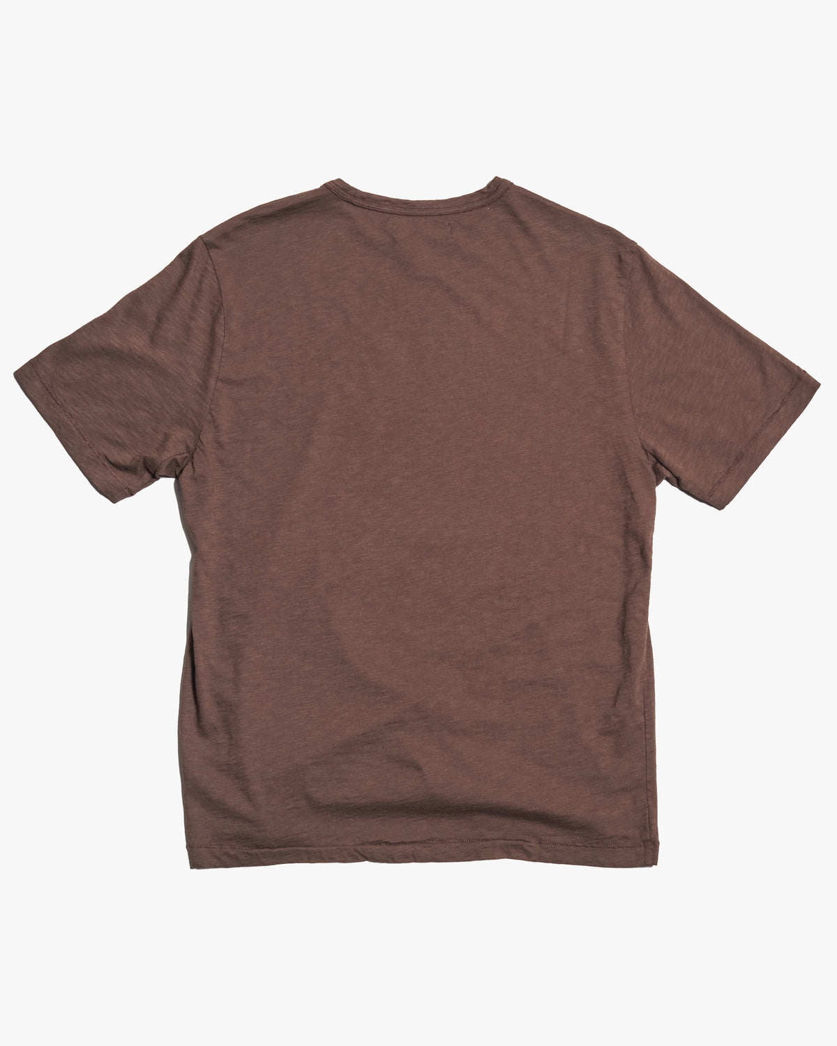 Merz b. Schwanen SCT04 4.9oz Pima Slub Cotton Relaxed Tee - Chocolate | Merz b. Schwanen T Shirts | JEANSTORE