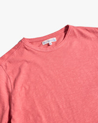 Merz b. Schwanen SCT04 4.9oz Pima Slub Cotton Relaxed Tee - Calypso Pink