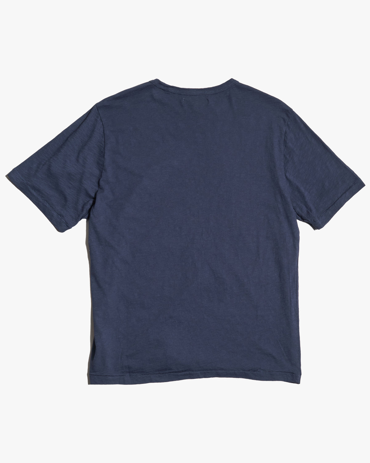 Merz b. Schwanen SCT04 4.9oz Pima Slub Cotton Relaxed Tee - Deep Blue