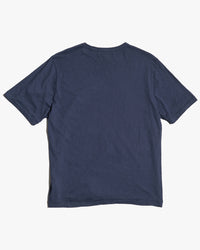 Merz b. Schwanen SCT04 4.9oz Pima Slub Cotton Relaxed Tee - Deep Blue