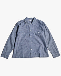 Merz b. Schwanen SHIRT06CH Chambray L/S Shirt - Denim Blue