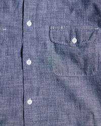 Merz b. Schwanen SHIRT06CH Chambray L/S Shirt - Denim Blue
