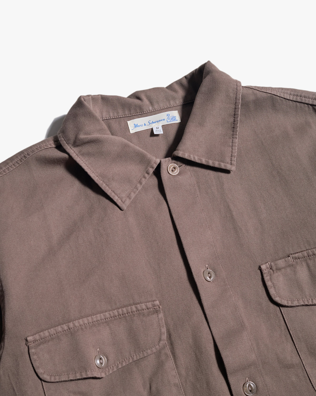 Merz b. Schwanen SHIRT06RT Workers Cotton Twill Shirt - Grain | Merz b. Schwanen Shirts | JEANSTORE