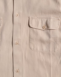 Merz b. Schwanen SHIRT06RT Workers Cotton Twill Shirt - Light Khaki