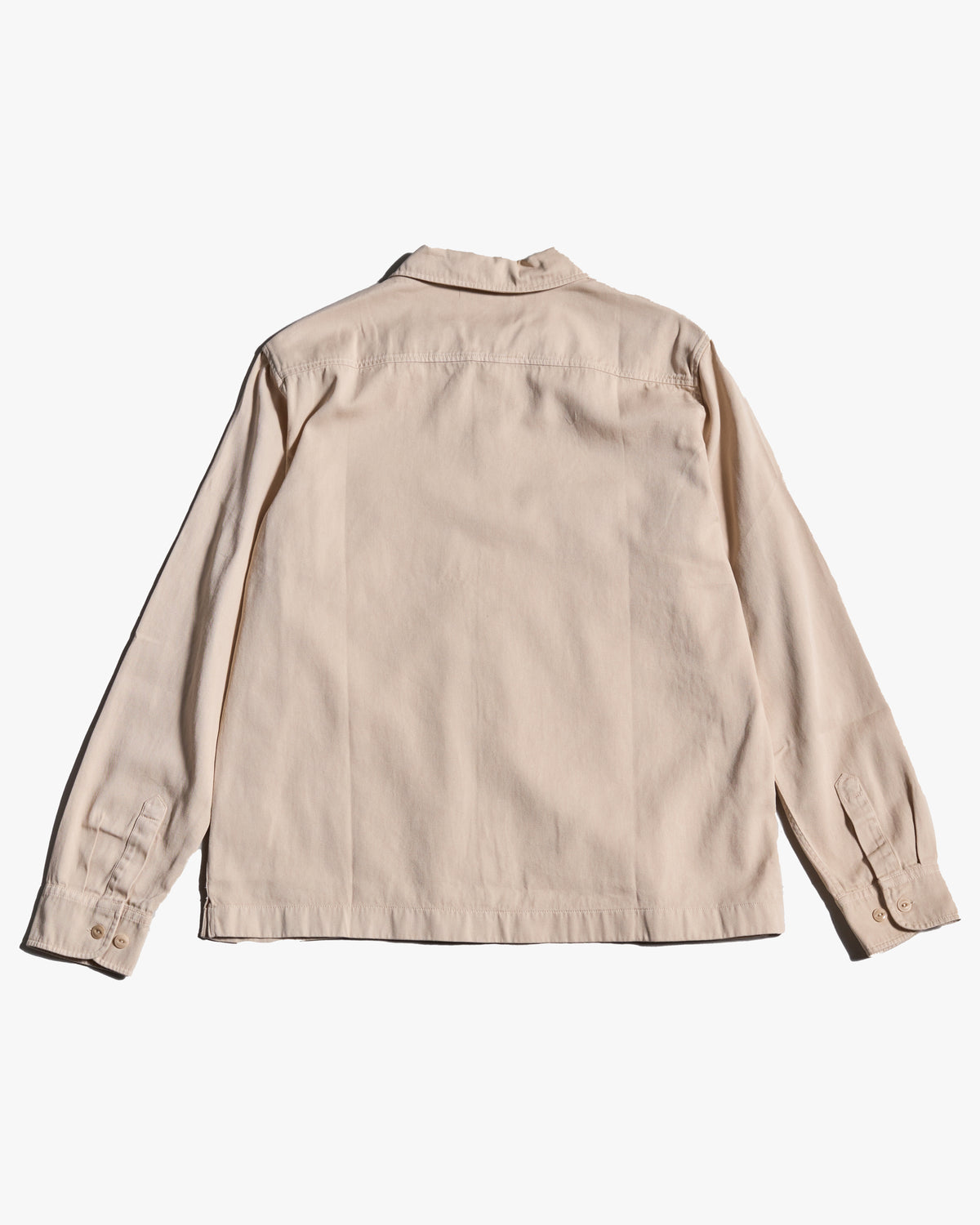 Merz b. Schwanen SHIRT06RT Workers Cotton Twill Shirt - Light Khaki