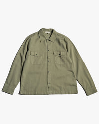 Merz b. Schwanen SHIRT06RT Workers Cotton Twill Shirt - Light Army | Merz b. Schwanen Shirts | Jeanstore