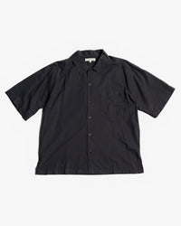 Merz b. Schwanen SHIRT09LP Lightweight Poplin S/S Shirt - Deep Black