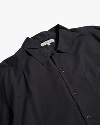 Merz b. Schwanen SHIRT09LP Lightweight Poplin S/S Shirt - Deep Black