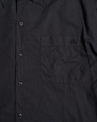 Merz b. Schwanen SHIRT09LP Lightweight Poplin S/S Shirt - Deep Black