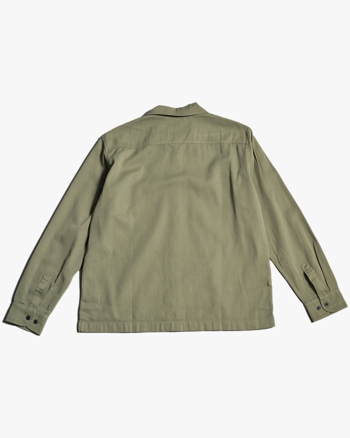 Merz b. Schwanen SHIRT06RT Workers Cotton Twill Shirt - Light Army | Merz b. Schwanen Shirts | Jeanstore