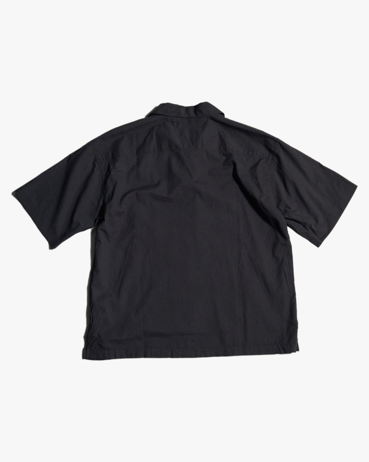 Merz b. Schwanen SHIRT09LP Lightweight Poplin S/S Shirt - Deep Black