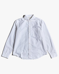 Merz b. Schwanen SHIRT19OX Button-Down Oxford Shirt - White