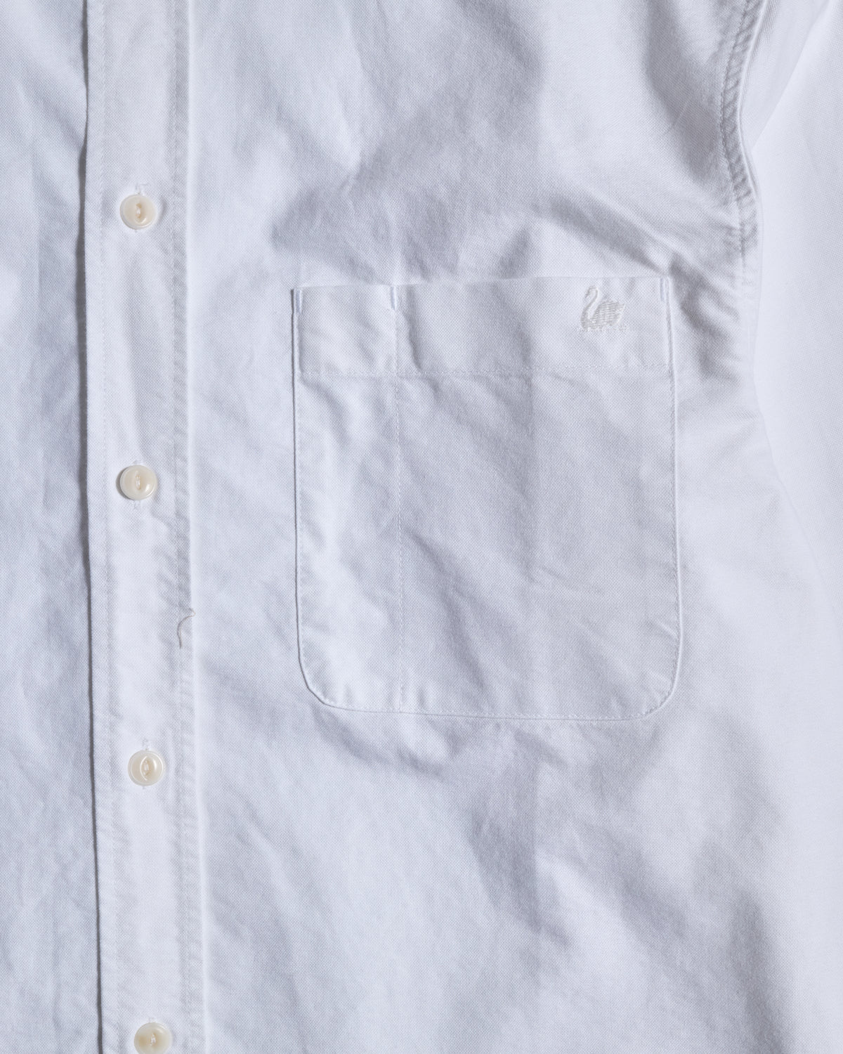 Merz b. Schwanen SHIRT19OX Button-Down Oxford Shirt - White