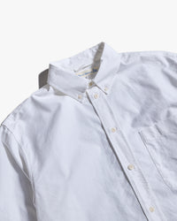 Merz b. Schwanen SHIRT19OX Button-Down Oxford Shirt - White