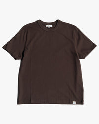 Merz b. Schwanen TEE03 Authentic Jersey Relaxed Tee - Espresso