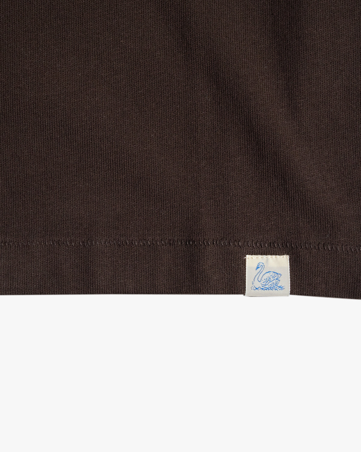 Merz b. Schwanen TEE03 Authentic Jersey Relaxed Tee - Espresso