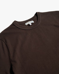 Merz b. Schwanen TEE03 Authentic Jersey Relaxed Tee - Espresso