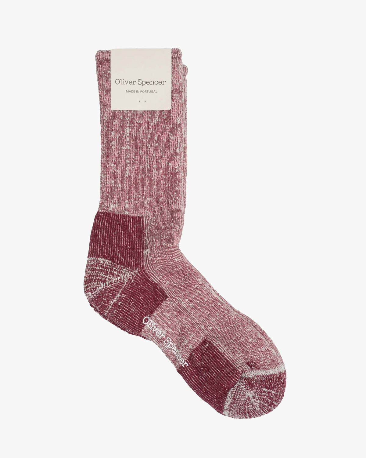 Oliver Spencer Miura Socks - Junko Wine Red